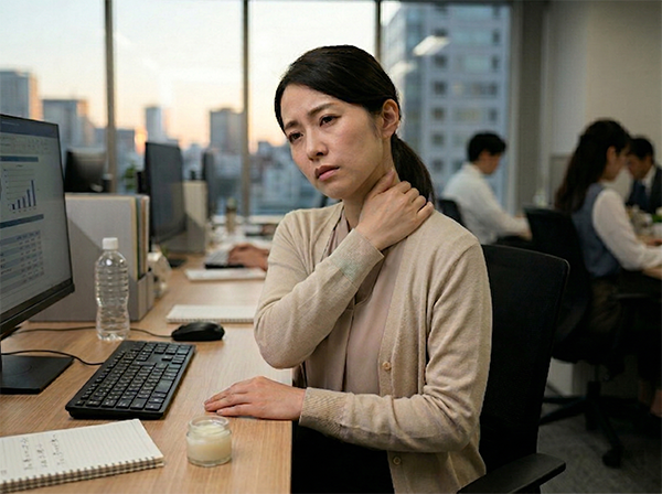 デスクワーカーの肩こり慢性化 薬剤師が原因と外用ケアを解説